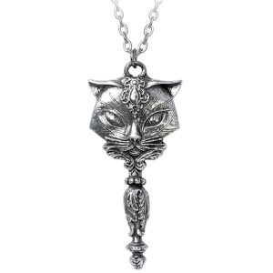 soldes pas cher ALCHEMY GOTHIC Pendentif ‘Sacred Cat Vanitas’ 7