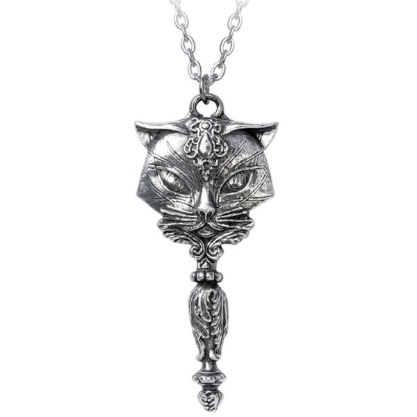 soldes pas cher ALCHEMY GOTHIC Pendentif ‘Sacred Cat Vanitas’ 3