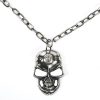 NEW ROCK Pendentif Skull Argenté Avec Chaîne site soldes 16