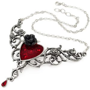 vente pas cher ALCHEMY GOTHIC Pendentif ‘The Blood Rose Heart’ 8