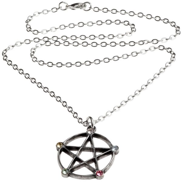 ALCHEMY GOTHIC Pendentif ‘Wiccan Elemental Pentacle’ exclusivement disponibles 3