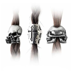 ALCHEMY GOTHIC Perles ‘Funereal’ Barbe & Cheveux site soldes 9