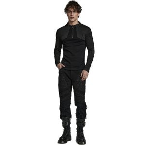 soldes de Noël PUNK RAVE Polo ‘Gesimund’ Noir 44