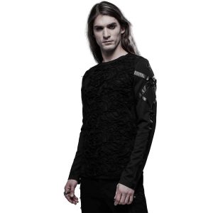 PUNK RAVE Polo Manches Longues ‘Astaroth’ Noir Paris 28