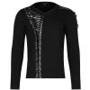 de garantie authentique PUNK RAVE Polo Manches Longues ‘Dark Devil’ Noir 62