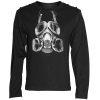 marque pas cher QUEEN OF DARKNESS Polo ‘Printed Gas Mask’ Noir 58