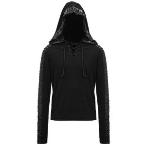 DEVIL FASHION Pull à Capuche ‘Altaïr’ Noir grossiste 33