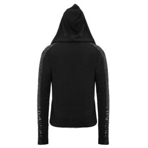 DEVIL FASHION Pull à Capuche ‘Altaïr’ Noir grossiste 35