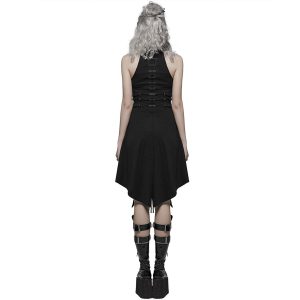 PUNK RAVE Robe Asymétrique ‘Bestia’ Noire magasin paris 19