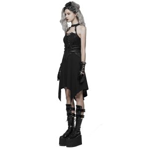 PUNK RAVE Robe Asymétrique ‘Bestia’ Noire magasin paris 25