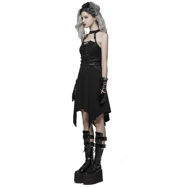 PUNK RAVE Robe Asymétrique ‘Bestia’ Noire magasin paris 7