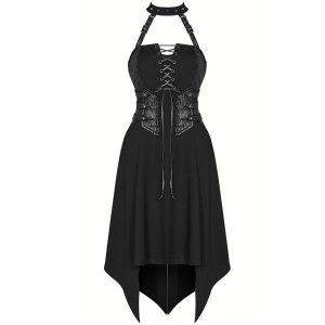 PUNK RAVE Robe Asymétrique ‘Bestia’ Noire magasin paris 27