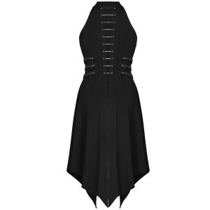 PUNK RAVE Robe Asymétrique ‘Bestia’ Noire magasin paris 29