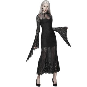 PUNK RAVE Robe ‘Dark Nympha’ Noire nouveau produit 17