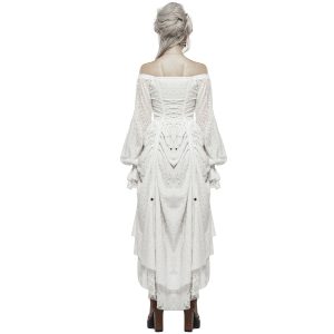 acheter en ligne PUNK RAVE Robe ‘Duchess’ Blanche 17