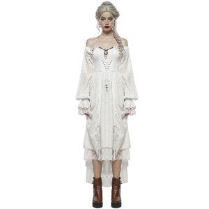 acheter en ligne PUNK RAVE Robe ‘Duchess’ Blanche 21