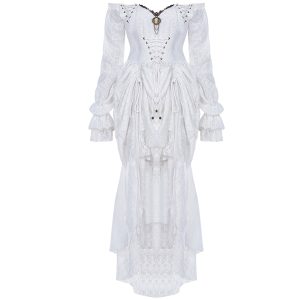 acheter en ligne PUNK RAVE Robe ‘Duchess’ Blanche 23