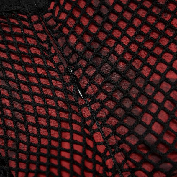 Nouvelle tendance PUNK RAVE Robe ‘Maelle’ Rouge Et Noire 12