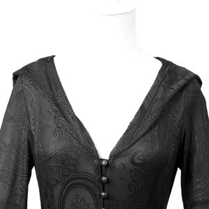 livraison la plus rapide PUNK RAVE Robe-Manteau à Capuche ‘Theatre Of Tragedy’ Noire 48