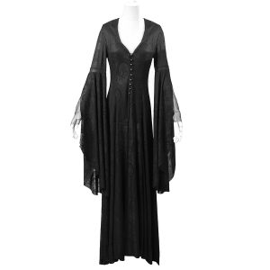 livraison la plus rapide PUNK RAVE Robe-Manteau à Capuche ‘Theatre Of Tragedy’ Noire 32