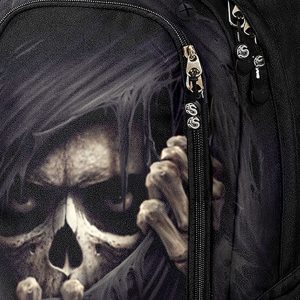 Spiral Direct Sac à Dos ‘Grim Ripper’ Noir Avec Poche Pour Laptop magasin pour 18