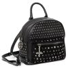 NEW ROCK Sac à Dos ‘Pentagram’ En Cuir Et Velours Noirs soldes luxe 16