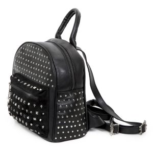 NEW ROCK Sac à Dos ‘Pentagram’ En Cuir Et Velours Noirs soldes luxe 10