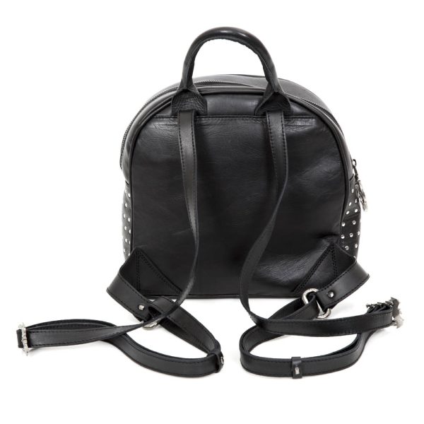 NEW ROCK Sac à Dos ‘Pentagram’ En Cuir Et Velours Noirs soldes luxe 5