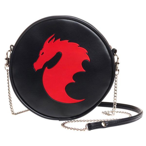 ALCHEMY GOTHIC Sac ‘Dragon’ Noir de garantie authentique 1