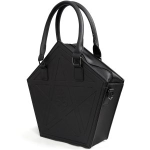 boutiqued pas cher DEVIL FASHION Sac Fourre-Tout ‘Pentagramme’ Noir 35