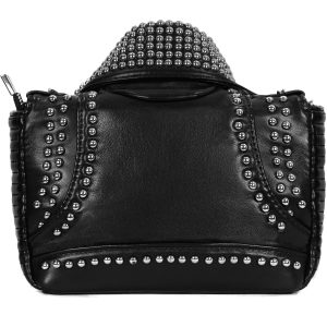 DEVIL FASHION Sac ‘Heavy Metal Leather Jacket’ Noir Promotio de vente 24