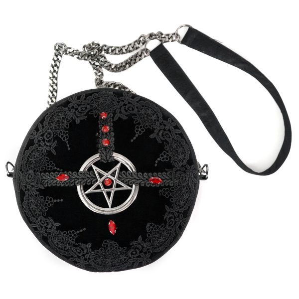 DEVIL FASHION Sac Rond ‘Pentagration’ Noir achat 1