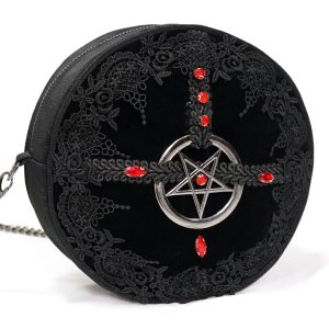 DEVIL FASHION Sac Rond ‘Pentagration’ Noir achat 32