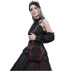 DEVIL FASHION Sac ‘Satin Blood’ Rouge Et Noir guranteed de qualité 16