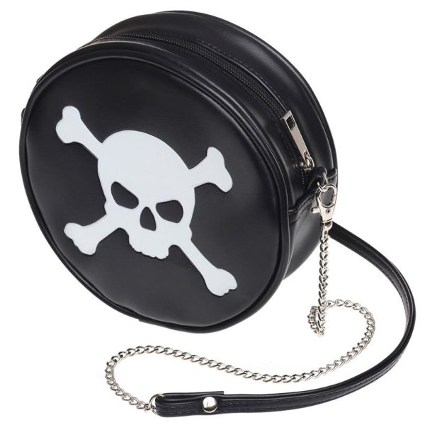 ALCHEMY GOTHIC Sac ‘Skull & Crossbones’ Noir grande promotion 3