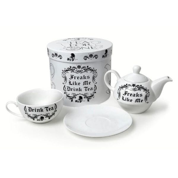 ALCHEMY GOTHIC Service à Thé ‘Freaks Like Me Drink Tea’ guranteed de qualité 4