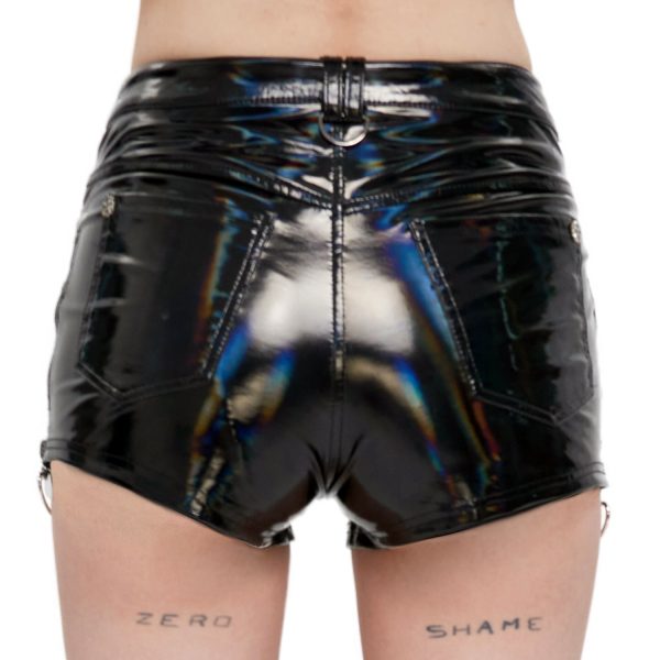 prix pas cher DEVIL FASHION Short ‘Cyber Laser’ En Vinyl Noir 12