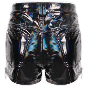 prix pas cher DEVIL FASHION Short ‘Cyber Laser’ En Vinyl Noir 49