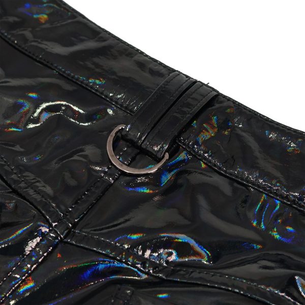 prix pas cher DEVIL FASHION Short ‘Cyber Laser’ En Vinyl Noir 20