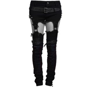 PUNK RAVE Short Et Leg Warmers ‘Furia’ Noirs grossiste 46