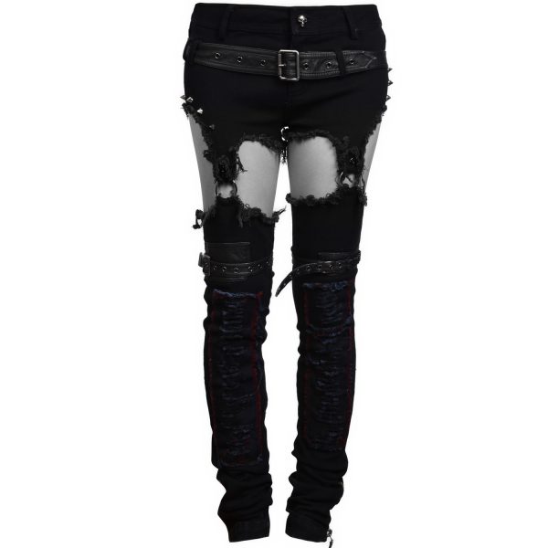 PUNK RAVE Short Et Leg Warmers ‘Furia’ Noirs grossiste 14