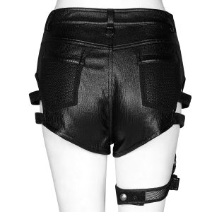 PUNK RAVE Short ‘Furiosa’ Noir boutiqued pas cher 38