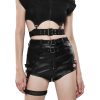 PUNK RAVE Short ‘Furiosa’ Noir boutiqued pas cher 61