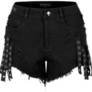 ultratendance PUNK RAVE Short Gothique ‘Ragged’ Noir 42