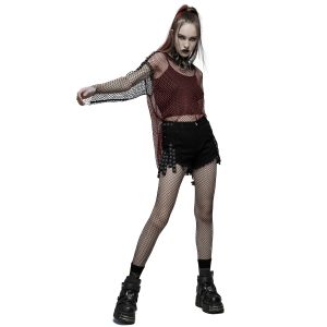 ultratendance PUNK RAVE Short Gothique ‘Ragged’ Noir 24