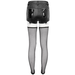 DEVIL FASHION Short Sexy ‘Pentagram’ En Simili Cuir Noir soldes magasin 45