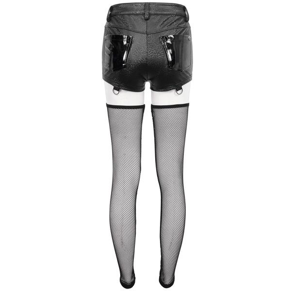 DEVIL FASHION Short Sexy ‘Pentagram’ En Simili Cuir Noir soldes magasin 14