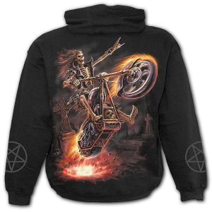 Spiral Direct Sweat à Capuche Pour Enfants ‘Hell Rider’ Noir magasin pour 6