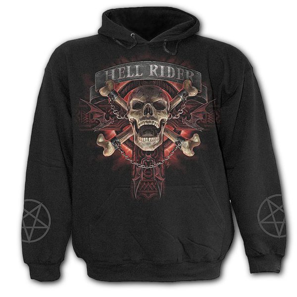 Spiral Direct Sweat à Capuche Pour Enfants ‘Hell Rider’ Noir magasin pour 1