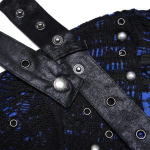 en ligne vente PUNK RAVE Sweat ‘Neobus’ Noir Et Bleu 54